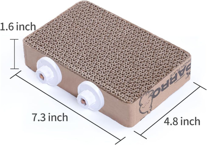 7.3 inch natural corrugated cardboard bird platform toy for parrots and small to medium-sized pet birds