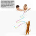 cat wand toys, colorful teaser wand string for exercise kitten stick kitty rope toy, 2-pcs set