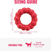 Kong natural rubber ring toy for small to medium dogs supports dental health and playtime