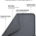 Reopet waterproof non-slip silicone pet feeding mat for dogs and cats with high raised edges