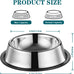 4.5-inch stainless steel cat food bowls set of 3 non-slip small pet feeding bowls for kitten puppy