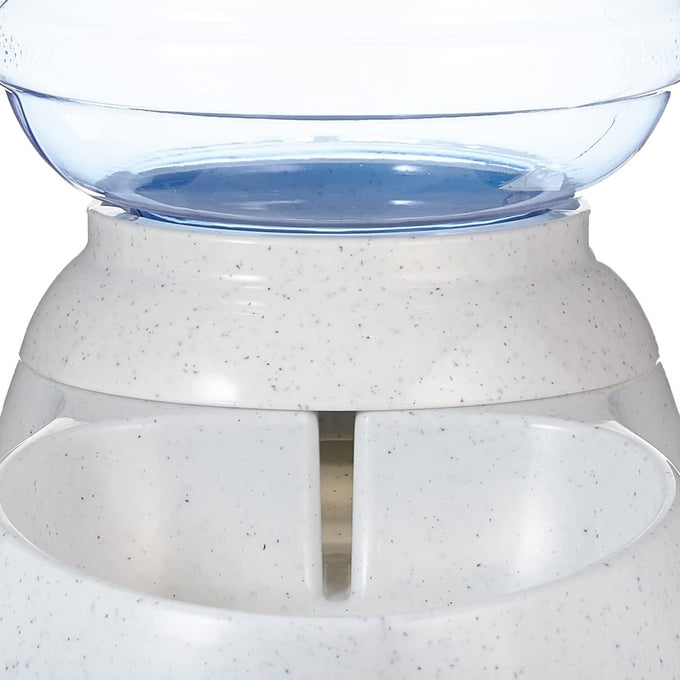 Amazon Basics 1 Gallon Gravity Pet Water Dispenser, Small, Easy to Clean, Gray, for Cat and Dog