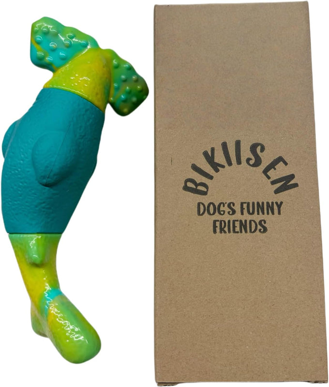 Bikisens hammerhead shark dog toys for aggressive chewers, green, 8.46in, medium/large breed