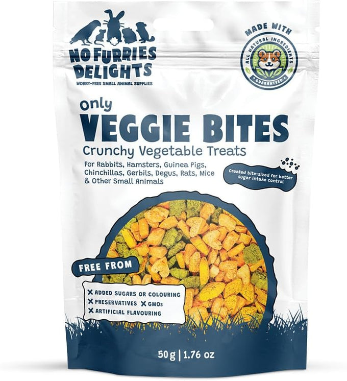 Treats 100% All Natural Mini Bites for Small Animals Variety Pack 50g 7 Delicious Flavors