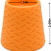 Portable orange outdoor shower attachment for most plastic water bottles