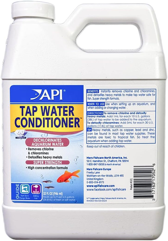 API Fishcare 52Q Tap Water Conditioner for Freshwater and Saltwater Aquariums 32-Ounce Bottle
