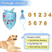 Dog Birthday Bandana Set for Large Medium Small Dogs Pet - Blue, Adjustable Hat with Numbers 0-8