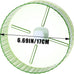6.8-inch parrot silent exercise wheel, parrot exercise wheel, green