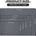 Reopet waterproof non-slip silicone pet feeding mat for dogs and cats with high raised edges
