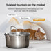 kittySpout stainless steel cat water fountain, 3.2L corded, automatic, quiet, dishwasher safe, 304 stainless steel, 1.5W pump, 20dB noise level