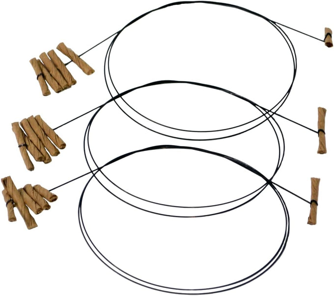 Cat Dancer interactive cat toy 3 pack with flexible spring steel wire and paper roll attachments for playful cats