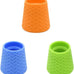 3 Piece Portable Orange Blue Green Silicone Outdoor Dog Shower for Bottles Attachment Accessory Camping Beach Hiking