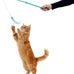 SmartyKat Frisky Flyer Extendable Cat Toy, Blue, One Size, 24" Reach