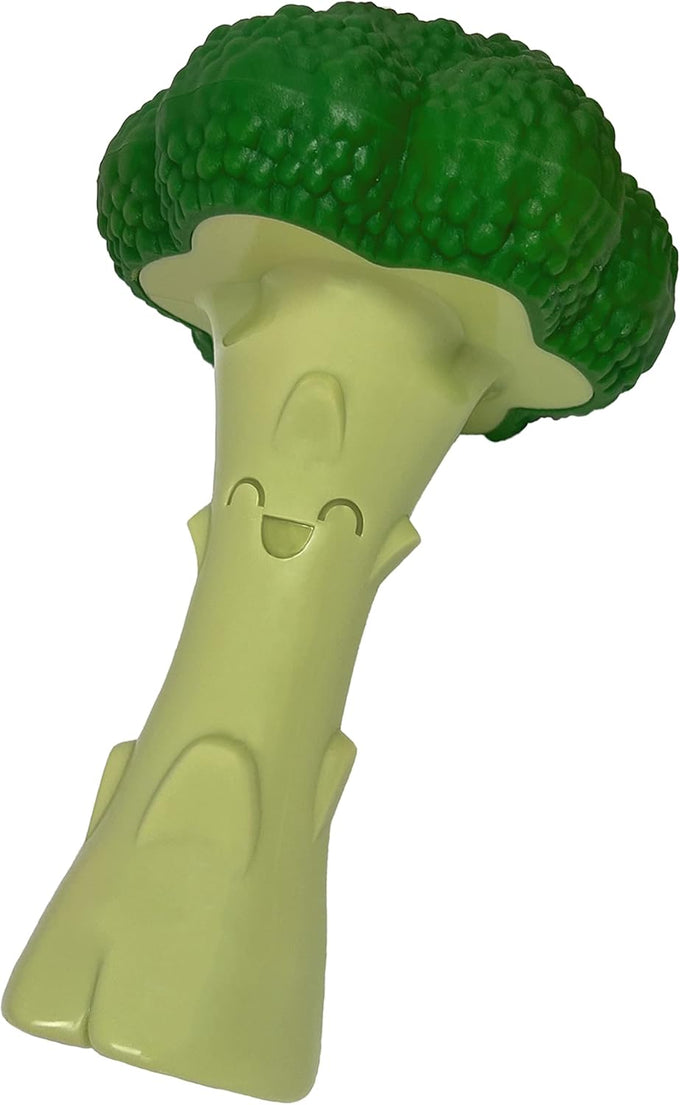 Nylabone Broccoli Power Chew Toy for Large Dogs, Bacon & Cheese Flavor, Up to 50 lbs
