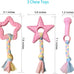 volacopets pink puppy toys for small dogs 5-pack teething chew toys boredom