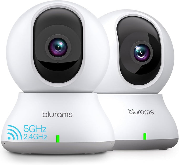 blurams 2K Security Camera with 360-degree view, smart motion tracking, and 2-way audio for home security