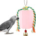 Bird Beak Grinding Stone with Bell for African Grey, Amazon Parrots, Small to Medium Birds