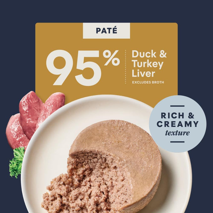 Instinct grain-free, high-protein, real duck wet cat food, 5.5 oz cans, pack of 12, USA made