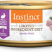 Instinct limited ingredient diet natural grain free wet cat food real rabbit 5.5 oz pack of 12