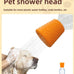 3 Piece Portable Orange Blue Green Silicone Outdoor Dog Shower for Bottles Attachment Accessory Camping Beach Hiking