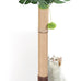 Monstera 41in Cat Scratching Post with Sisal Rope Tower and Hanging Mouse Toy for Indoor Adult Cats