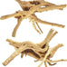 Jorewood natural aquarium driftwood 3-piece set for fish tanks and reptile terrariums, low tannin, 7-11 inch, easy to sink