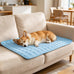 Upgraded Arc-Chill cooling dog bed mat, washable pet cooling pad for dogs & cats, 28x22 in, blue