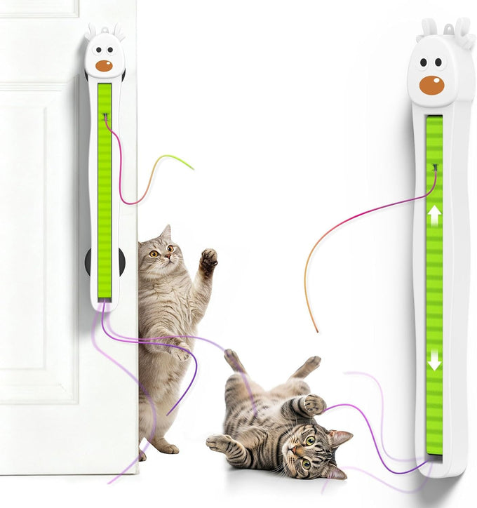 Furry Friend Interactive Automatic Cat Toy with Motorized String Action