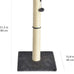 Amazon basics grey cat scratching post for indoor cats and kittens with dangling ball toy medium height