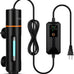 hygger 11w aquarium u-v light with timer for green water & algae, suitable for 60-180 gal freshwater & saltwater fish tanks
