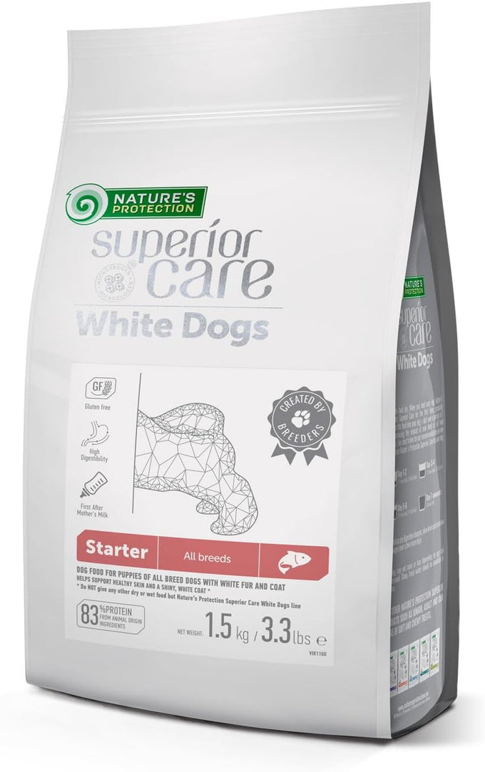 Nature's Protection High Protein Puppy Food Dry, Grain Free Salmon, 3.3 lb, Small & Large Breed Dogs
