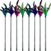 cat wand feather toys set, 6 pieces interactive cat toys for indoor cats, 17.7 in feather stick