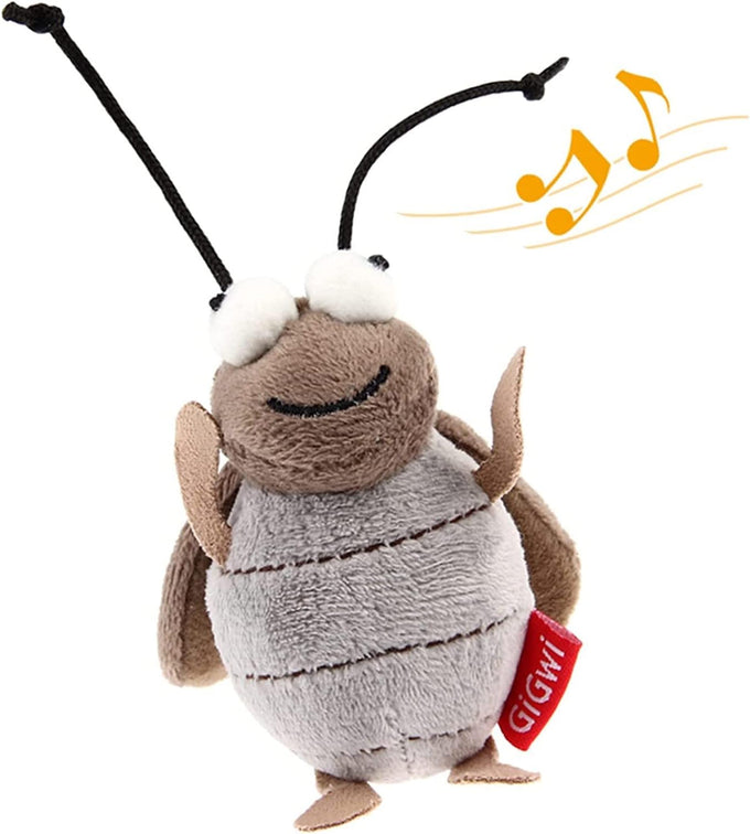GiGwi Squeaky Bird Cat Toy with Feather Tail, Melody Chaser Play for Boredom, Realistic Bird Design