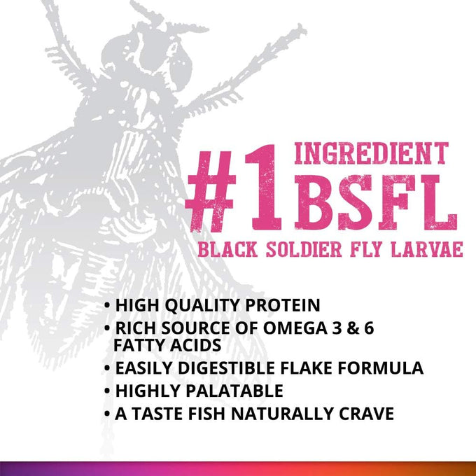 Fluval Bug Bites Brown Fish Food, Tropical Flakes for Small to Medium Fish, 3.17 oz, A7348, High-Protein Diet