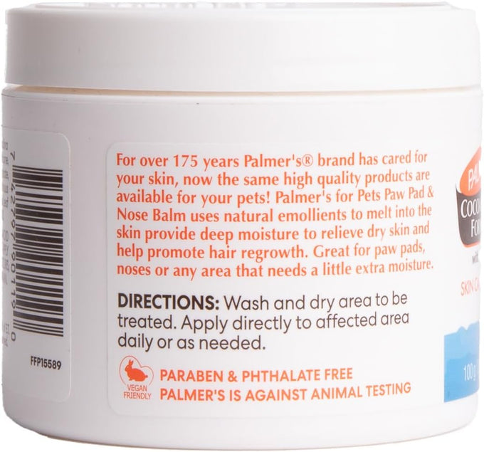 Palmer's Fragrance-Free Cocoa Butter Paw and Nose Balm for Dogs, Vitamin E and Plant-Based Formula, 3.5 Oz