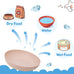 8-pack wheat straw cat dishes, shallow wide bowls for indoor outdoor cats, durable, whisker friendly, non-toxic, BPA-free