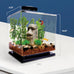 Tetra 3-gallon cube-shaped aquarium kit with pedestal base, LED light, and filter for small tropical fish