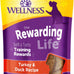 Wellness Rewarding Life Soft Dog Training Treats, Grain Free, Natural, Beef and Turkey Recipe, 6 oz Bag for Dogs