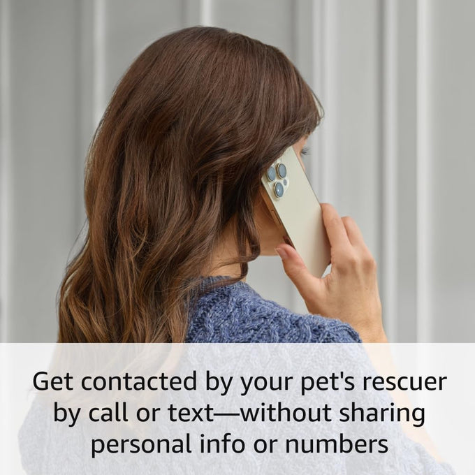 Ring Easy-to-use Pet Tag with QR Code for Real-time Scan Alerts, Shareable Pet Profile, No Subscription or Fees