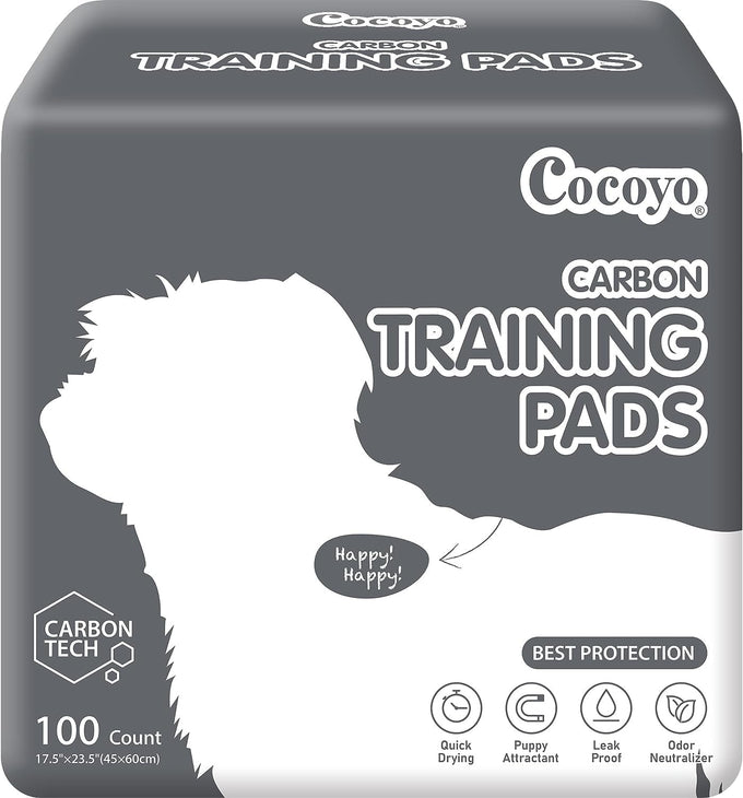 COCYO 30-count dog training pads with super absorbent technology for puppy potty training, leak-proof protection, and odor control