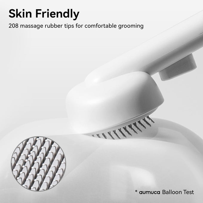 Aumuca Stainless Steel Cat Brush for Shedding, Indoor Cats, Long or Short Haired Cats, Cat Grooming, Massage, and Hair Removal