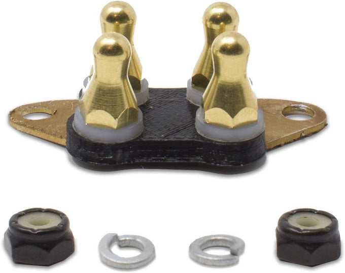 educator cpad-011 winged brass contact pads for dog training collar receivers, fits rx-090 rx-120 rx-1000, for long & thick coat dogs