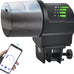 dxophiex wifi fish feeder automatic fish feeder for aquarium and turtle tank with feeding ring