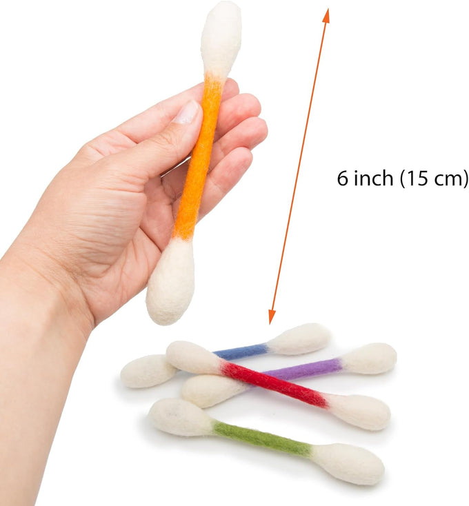 Glaciart One Swab Cat Toys with Organic Catnip - 6 Pack | Durable, Interactive, and Eco-Friendly Cat Accessories
