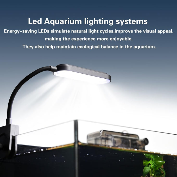 2.2 Gallon Ultra-Clear Nano Aquarium Starter Kit with LED Light and Filter
