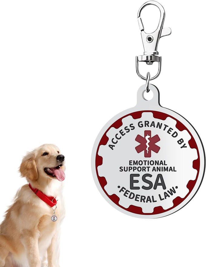 emotional-support-dog-tag-metal-pet-id-tags-esa-tag-red-medical-alert-symbol-double-sided