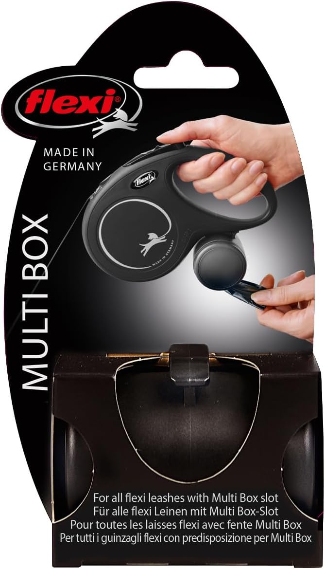 Flexi Xtreme, New Classic, and Black Design Retractable Leashes Poop Bag Dispenser Holder