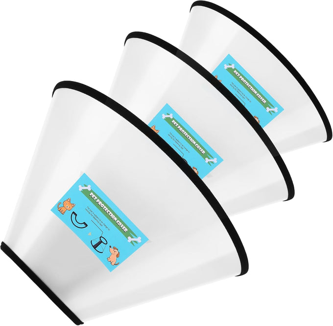 Gladog Soft Dog Cone Collar Set (3 Sizes) - XL Single Size - Adjustable E Collar for Post-Surgery Recovery