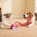 Red Red Interactive Electric Pet Ball Toy for Cats and Dogs with Motion Activation and USB Charging - 5-Inch Diameter
