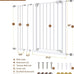 InnoTruth 29.5–40.75" baby gate with dual lock, 30" tall dog gates for doorways & hallways